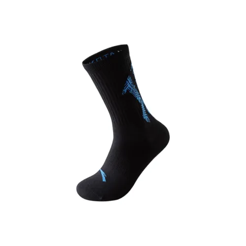 Anta Irving Series Basketball Socks Men's 1 Pack Basic Black