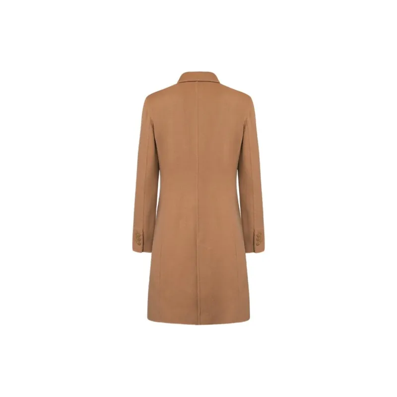 EMPORIO ARMANI Velvet feel Coat Women's Brown-1