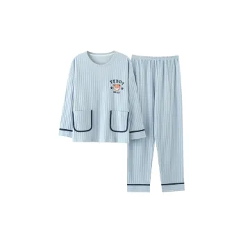 Inside The Orange Pajama Set Women's Blue