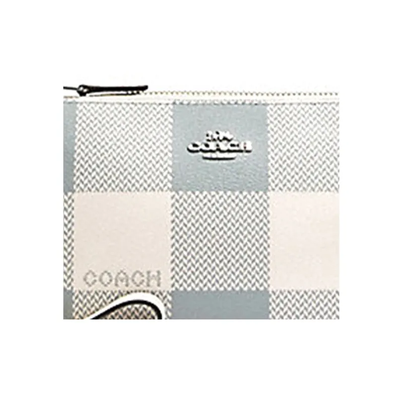 COACH Nolita Leather Mahjong Bag Shoulder Bag Wrist Bag Clutch Small Size Women's Blue-3