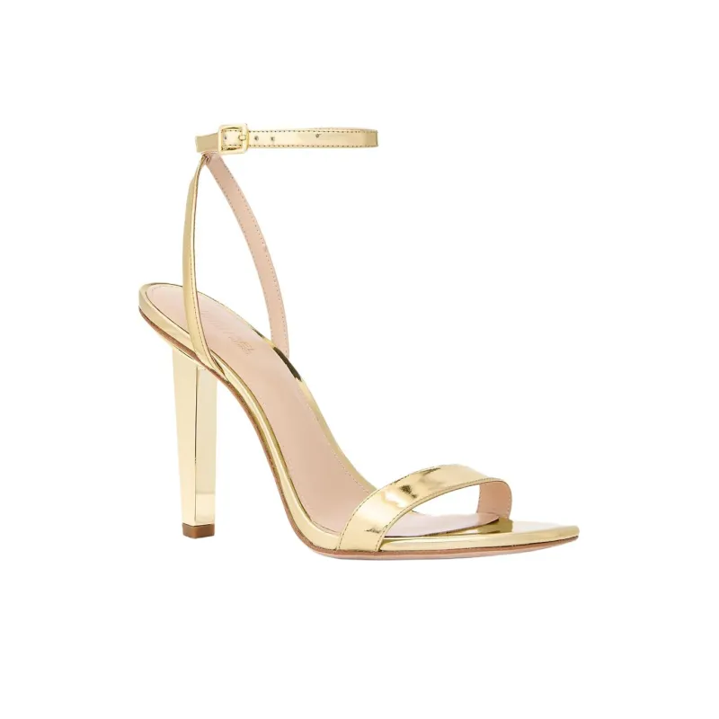MICHAEL KORS Halle Strap Sandals 10cm Women's Gold-2