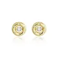 Donut Stud Earrings, Gold