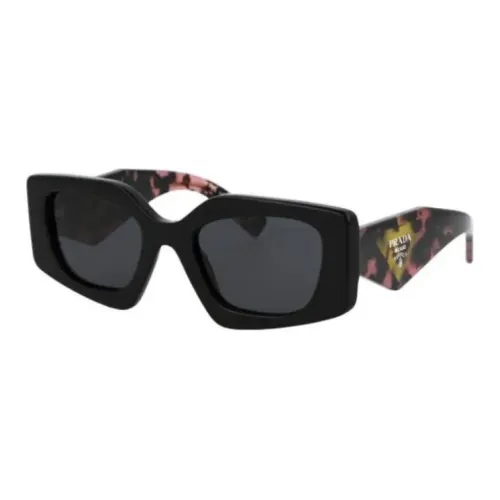 PRADA Rectangular Sunglasses Unisex Black