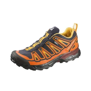 SALOMON X Ultra 2 Slip Resistant, Abrasion Resistant, Waterproof Low Top Outdoor Shoes Men's Orange Yellow Black