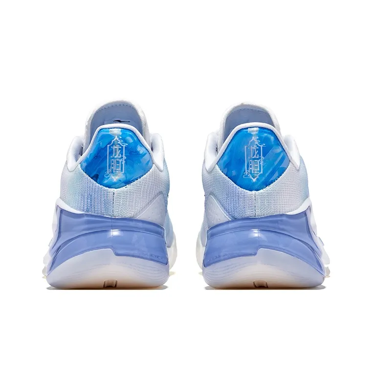 Erke Humble 1.0 Basketball Shoes Men Low Top Erke White, Gan Purple Blue-4