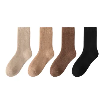 XXLLG Mid Calf Socks Women's 4 Pack