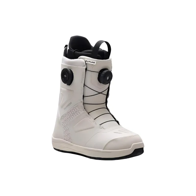 TERROR Tech Double Buckle White Single Snowboard Ski Boots Unisex-1