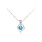 Heartfelt Necklace[Sunflower Seeds Arrowhead Chain]Blue Zircon
