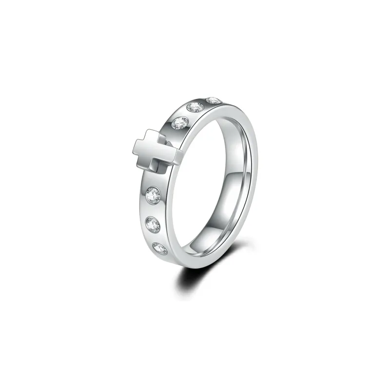 ACROWM Titanium Steel Rings Unisex-5