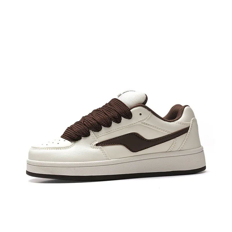 STUR YSN Wear resistant And Lightweight Low Top Skateboard Shoes Unisex Chocolate-0