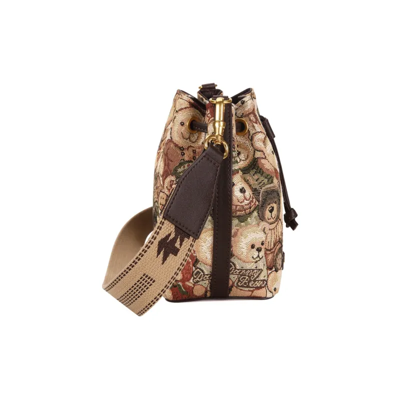 DANNYBEARJEANS Fabric Shoulder Bag Crossbody Bag Regular Women's Club Bear Blue/Schiller Bear Green-3