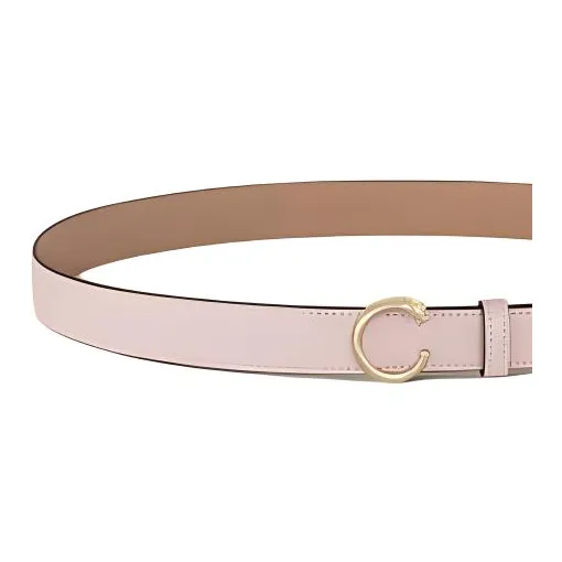 CARTIER Calfskin Leather Belts Women's Pink Width: 2.5CM-1