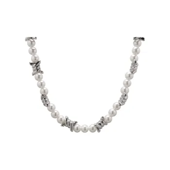 QIANFANGDAHUANGYE Titanium Steel Necklaces Unisex