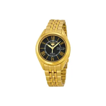 SEIKO Automatic Mechanical Movement Stainless Steel Strap Watch Men's Watches Black Dial