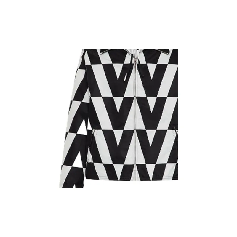 Valentino Optical Print Hooded Windbreaker-5