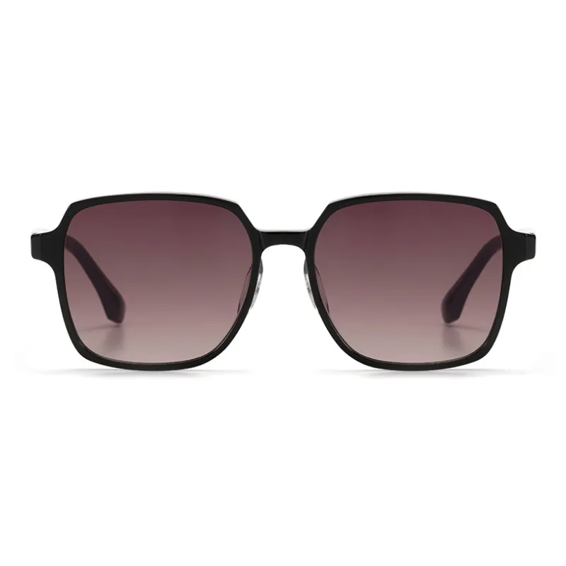 AIRO MIRO Plate Frame Square Oversized Frame Accentuates Face, Lightweight Sunglasses B3004 Unisex Pink-17