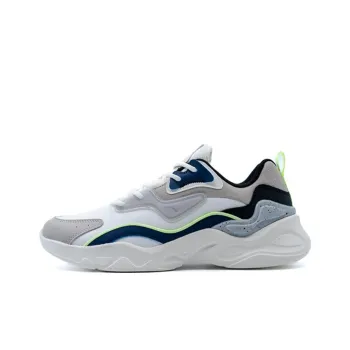 Anta Anti Slip Wear Resistant Low Top Casual Shoes Men's White Gray Blue