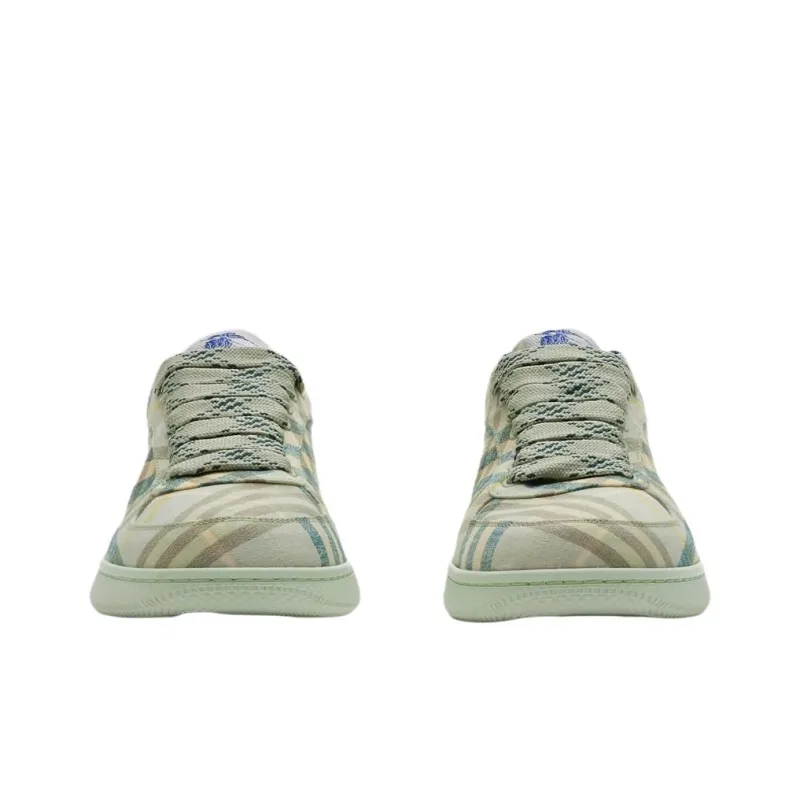 Burberry Terrace Low-Top Skateboard Shoes Women's Green-3