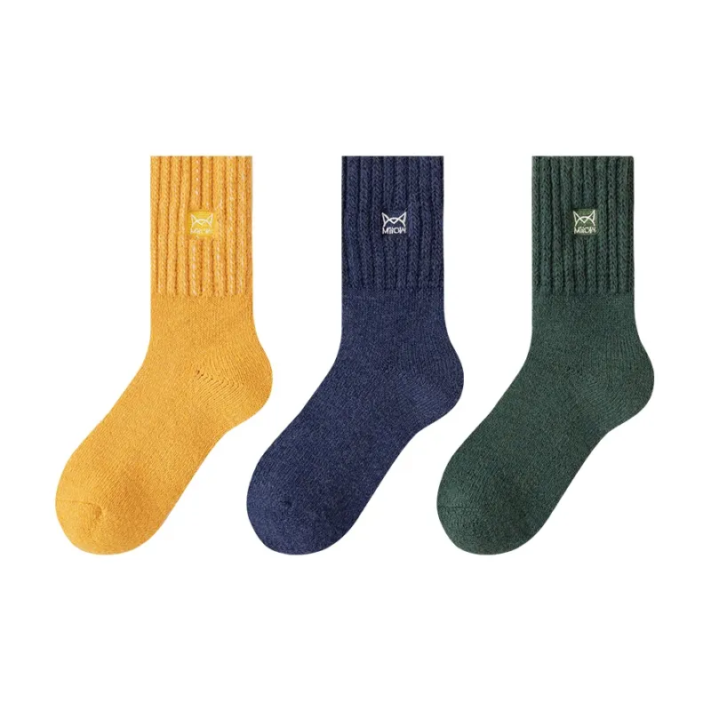 MIIOW Mid Calf Socks Women's 3 Pack-6