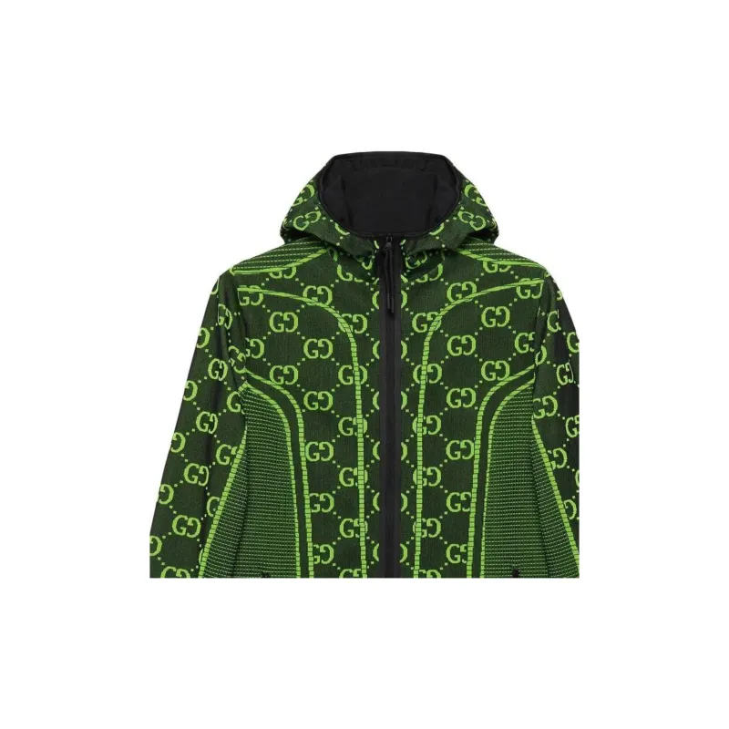 GUCCI Gg Tubular Jersey Zip Jacket-2
