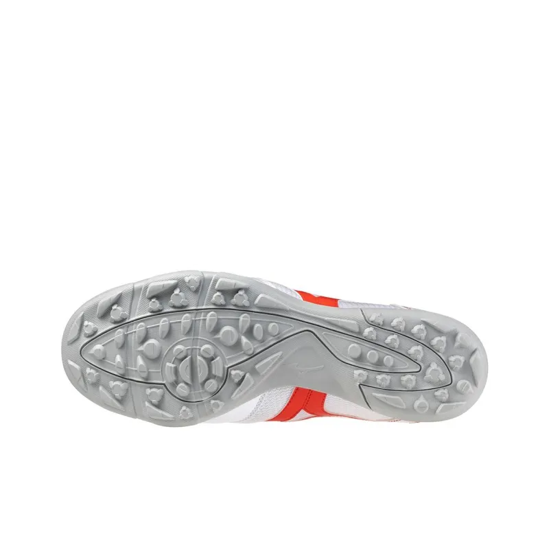 Mizuno TF Rubber Broken Studs Anti Slip Wear Resistant Soccer Shoes Unisex White-4