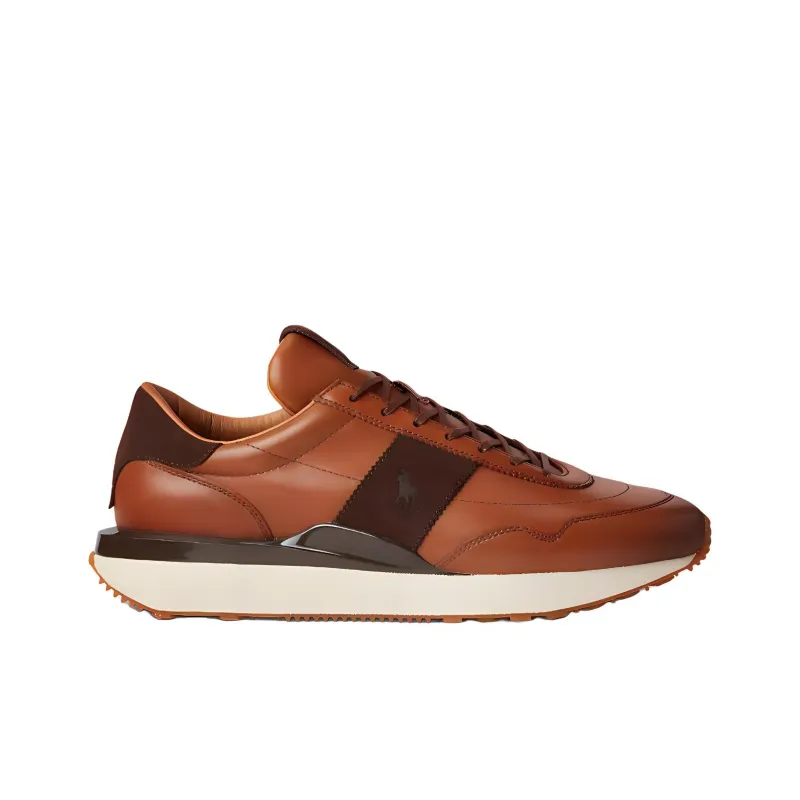 Polo Ralph Lauren Train 89 Low-Top Casual Shoes Men's Brown-1