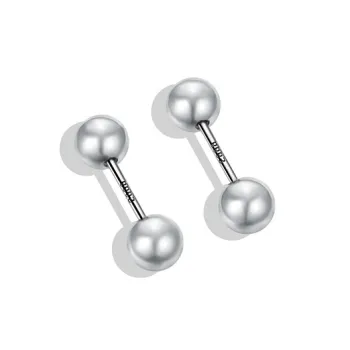 Danfu 999 Fine Silver Stud Earrings Women's