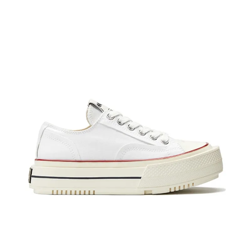 CHOCO CONCERT Low Top Canvas Shoes Unisex White-1