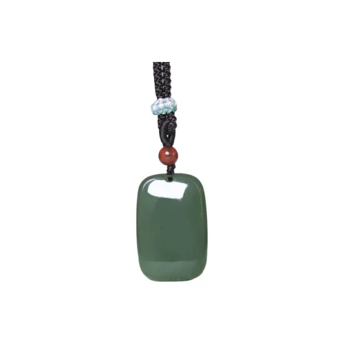 Ingenuity Hetian Jade Necklaces Green Jade Unisex