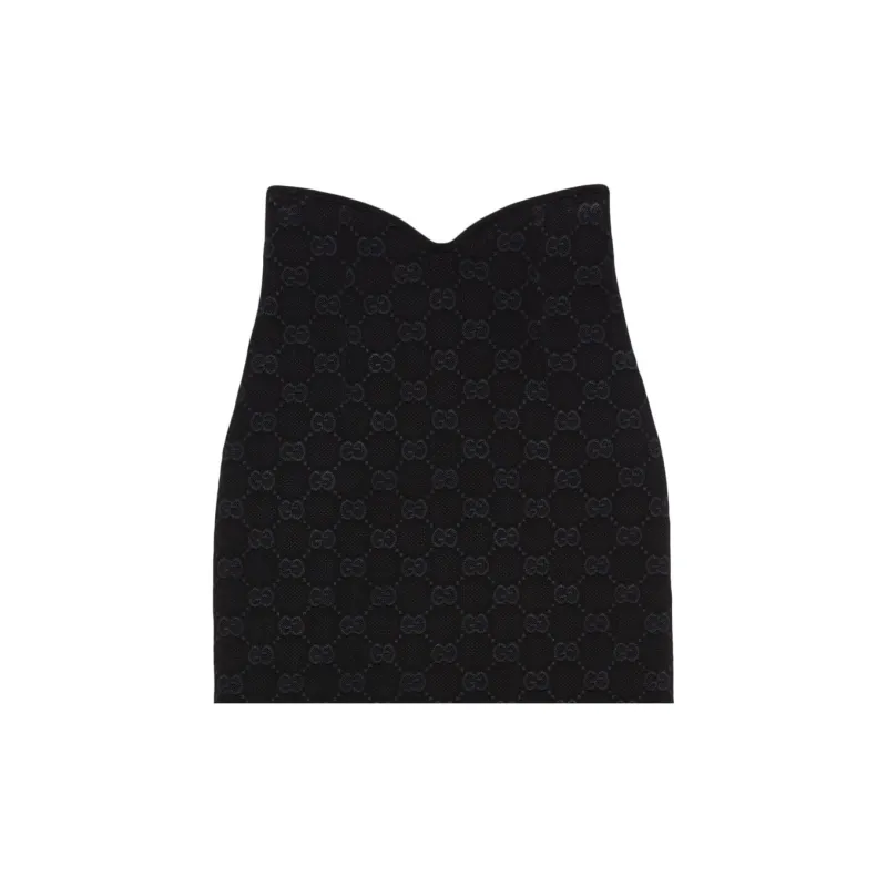 GUCCI Casual Long Skirts Women's Black-4
