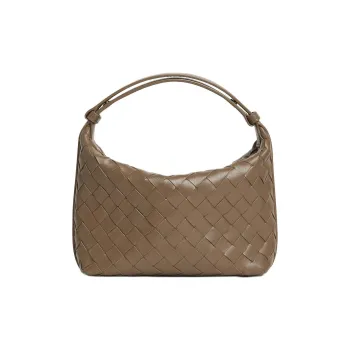 Bottega Veneta Wallace Cow Leather Handbag Women's Pinecone