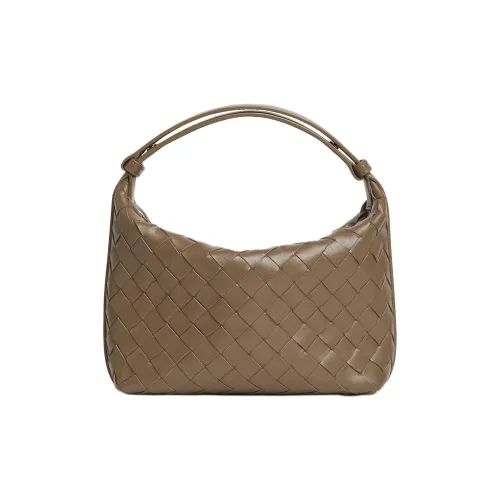 Bottega Veneta Wallace Cow Leather Handbag Women's Pinecone