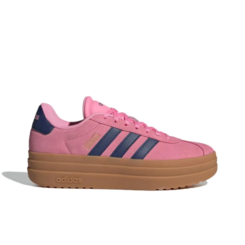 Adidas Vl Court Anti-Slip Wear-Resistant Low-Top Skateboard Shoes Women's Pink-1