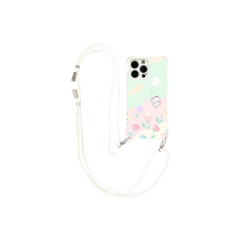 Sen Dog Silicone Material Cute Square Lanyard Crossbody Phone Cases Compatible With IPhone 16 Pro Max/Pro/Plus/15/14/13-2