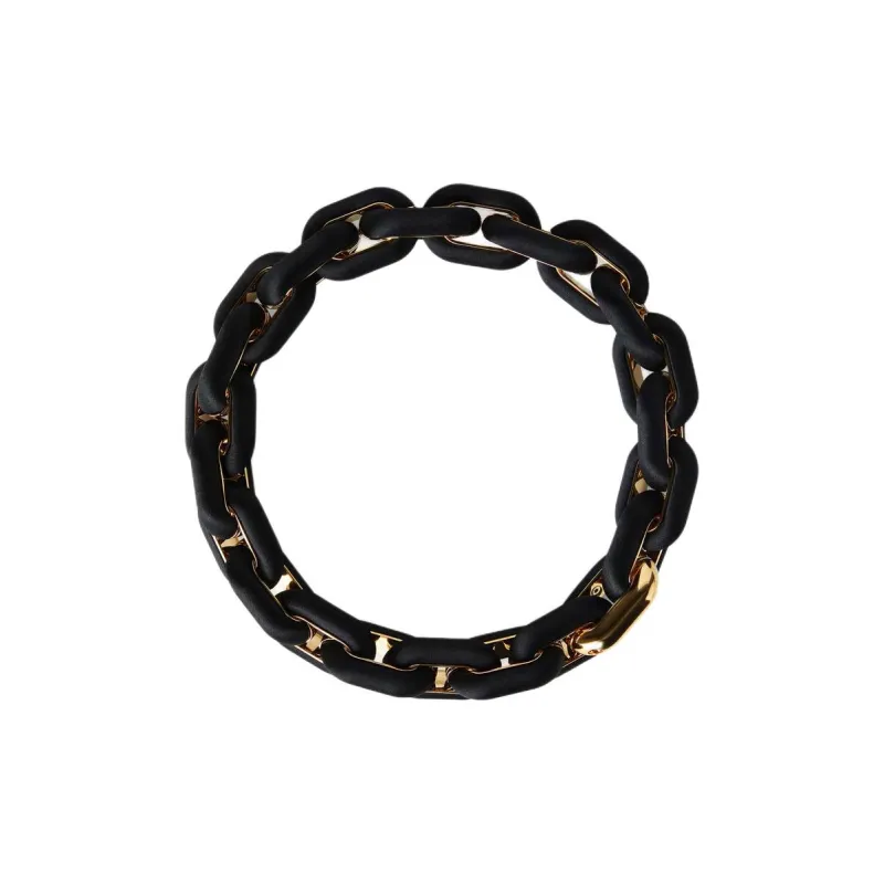 Loro Piana Brass Necklaces Women's Black-1