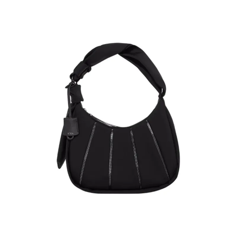 TUMI Cow Leather Charm Bag Accessory Women's Black-2