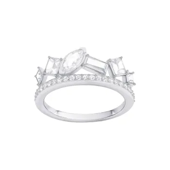 Swarovski Stainless Steel Rings Women's Silver