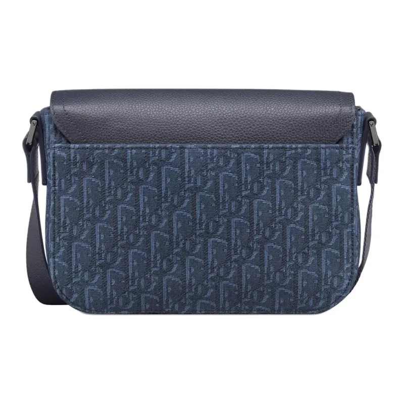 DIOR Cow Leather Saddle Bag, Crossbody Bag, Shoulder Bag Trumpets Women's Marine Blue-2