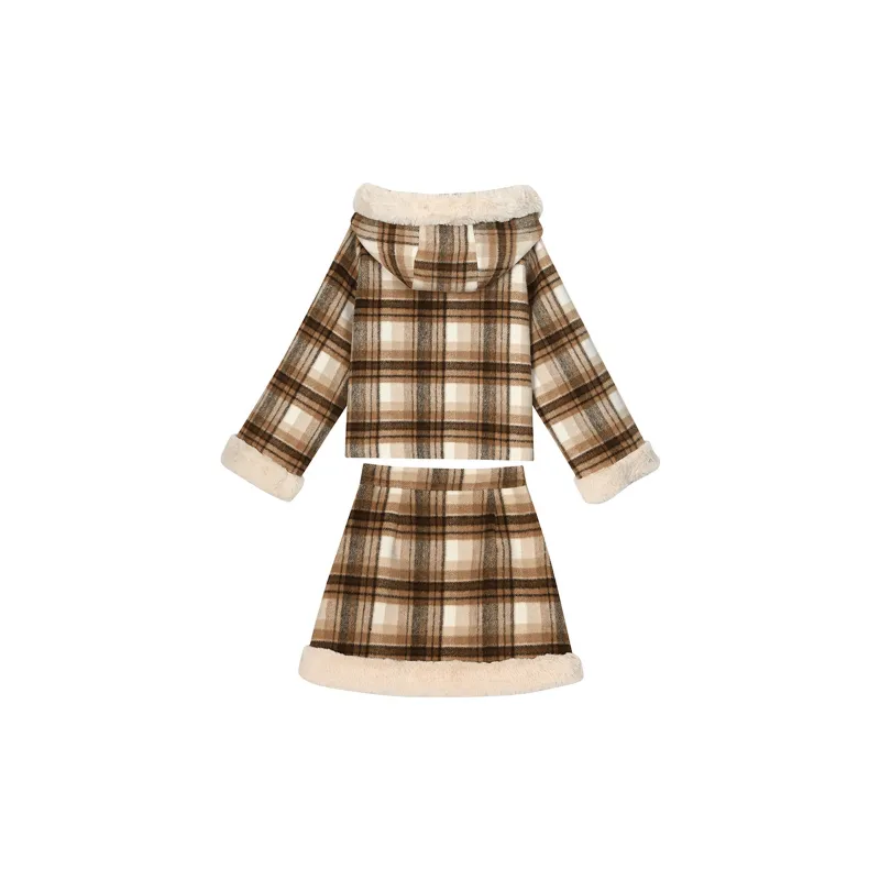 SNBL Casual Suits Women's Cropped Coat+Skirt-1