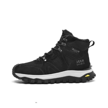 JEEP SPIRIT Slip Resistant, Abrasion Resistant, Impact Resistant, Thermal High Top Outdoor Shoes Men's Black