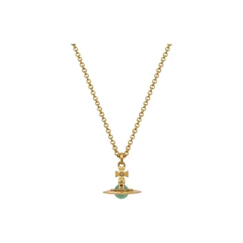 Vivienne Westwood Brass Necklaces Unisex Green/Gold