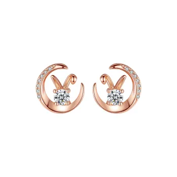 ZUOHUO S999 Fine Silver Stud Earrings Women's