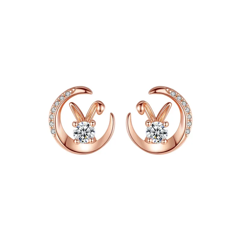 ZUOHUO S999 Fine Silver Stud Earrings Women's-0