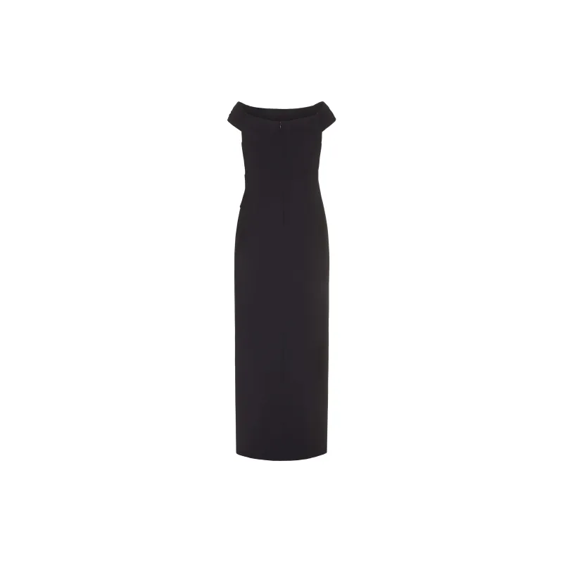 Polo Ralph Lauren Pleated Off Shoulder Maxi Dress-1