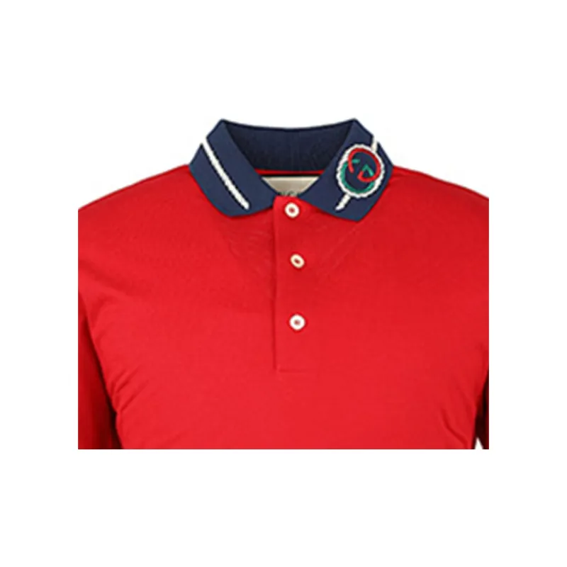 GUCCI Polo Shirts Men Red-4
