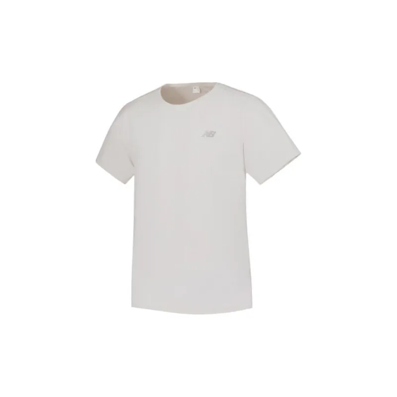 New Balance Athletics Jacquard T Shirts Men Gray-2