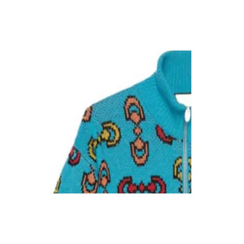GUCCI Horsebit Jacquard Wool Bomber Jacket-2