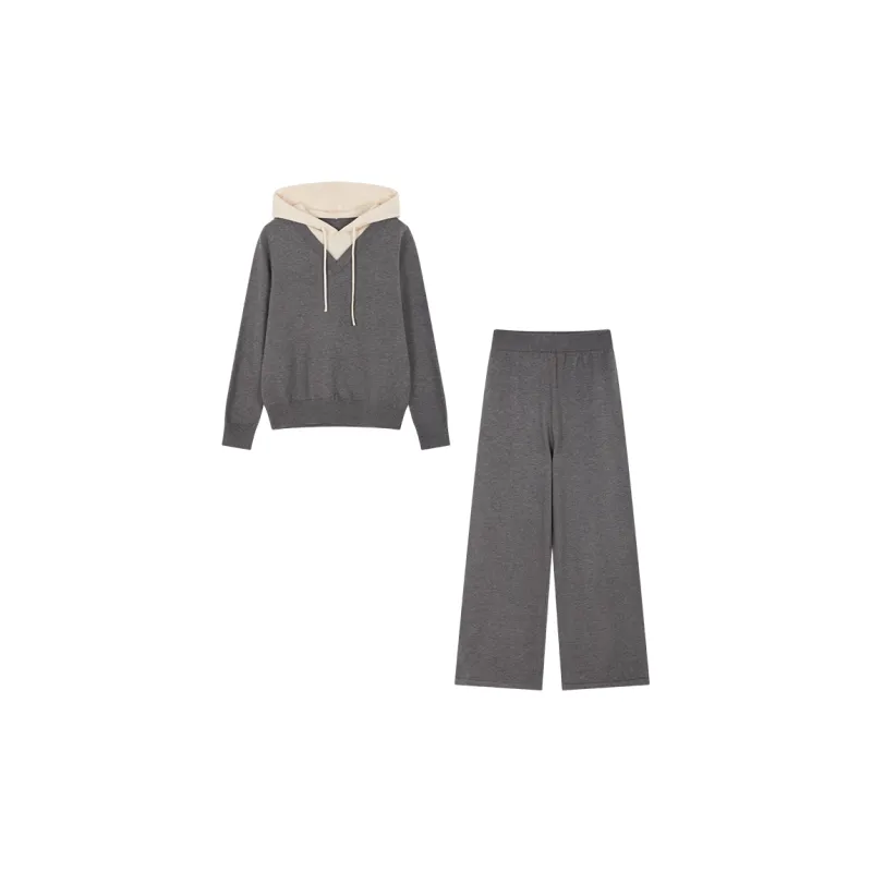 Mo Han Yi Mei Casual Suit Women's Gray-0