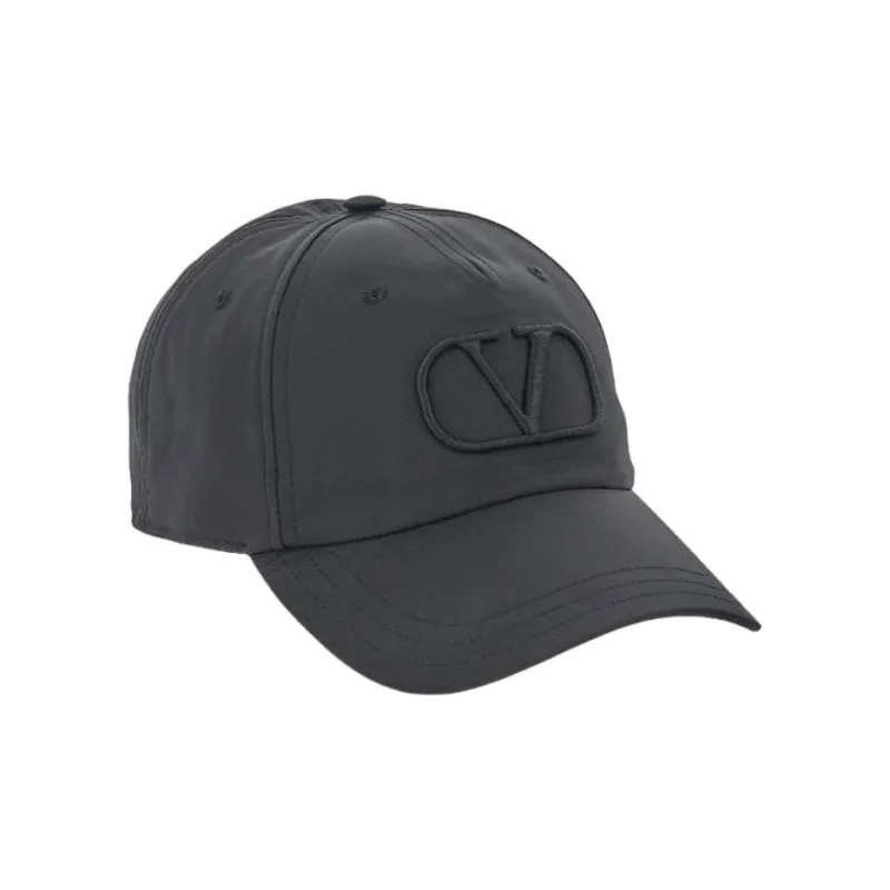 Valentino VLogo Signature Curved Peak Baseball Cap-1