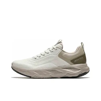Anta Anti Slip Wear Resistant Low Top Running Shoes Men's Beige Brown